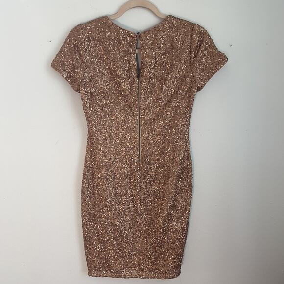 Heartloom sequin sheath NYE mini cocktail party dress sz S - Picture 6 of 6